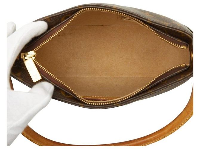 Louis Vuitton Looping MM Monogram Shoulder Bag Brown - view 9