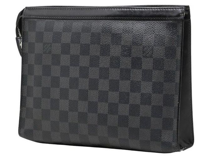 Louis Vuitton Pochette Voyage MM Damier Graphite Clutch Schwarz - Ansicht 2