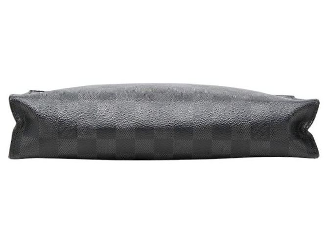Louis Vuitton Pochette Voyage MM Damier Graphite Clutch Schwarz - Ansicht 3