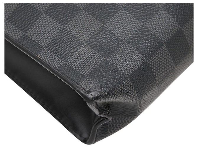 Louis Vuitton Pochette Voyage MM Damier Graphite Clutch Schwarz - Ansicht 7