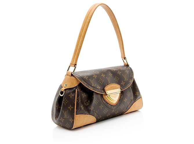 Bolso de hombro Louis Vuitton Monogram Canvas Beverly MM Castaño - vista 2