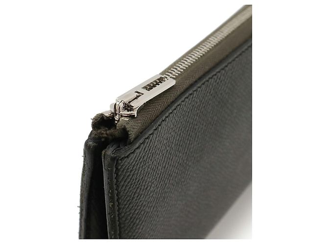 Hermès Carteira longa Hermes Remix Combine Duo L-Zip em couro cinza - vista 5