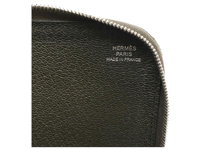 Hermès Carteira longa Hermes Remix Combine Duo L-Zip em couro cinza - vista 8