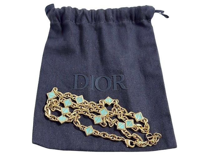 Collana Christian Dior con pietre preziose Blu - vista 10