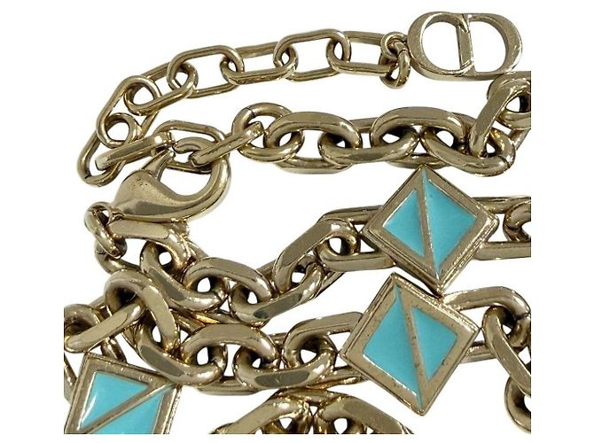 Collana Christian Dior con pietre preziose Blu - vista 5