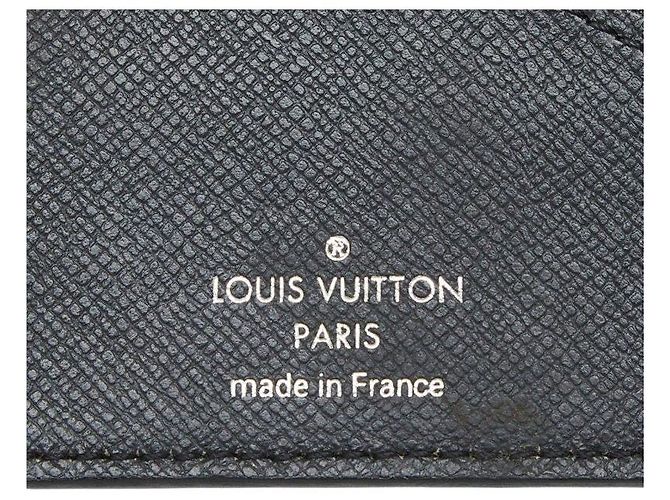 Louis Vuitton Portefeuille Long Taiga Leather Wallet Black - view 7