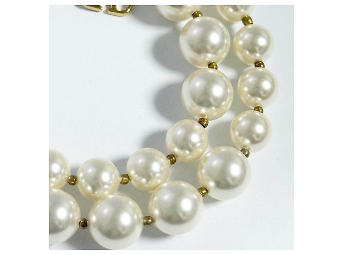 Collana di perle VLogo Signature Valentino Garavani D'oro Metallico - vista 6