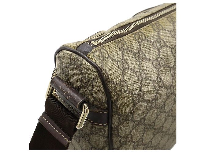 Gucci GG Supreme GG Plus Schultertasche Braun Beige - Ansicht 7