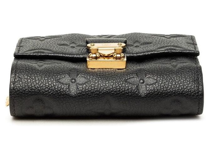 Louis Vuitton Monogram Empreinte Leather Portefeuille Metis Compact Wallet Negro - vista 3