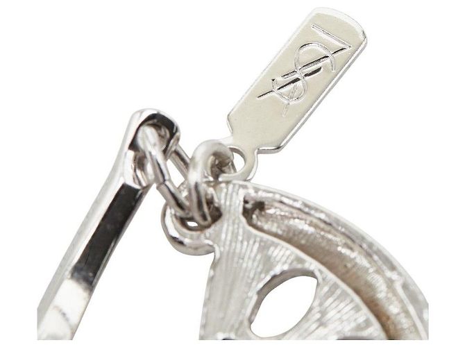 Yves Saint Laurent Collar largo de metal Saint Laurent Plata Metálico - vista 6