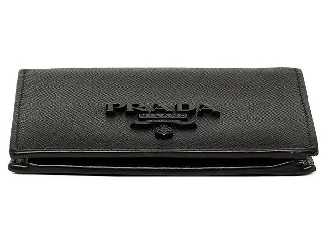 Prada Saffiano Leather Wallet Black - view 3