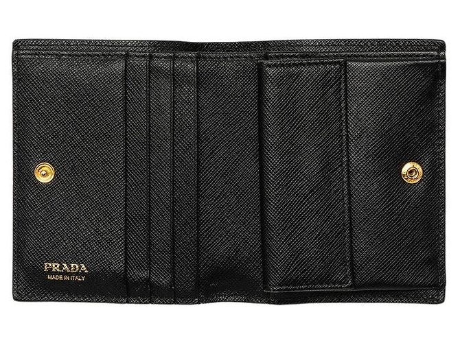 Prada Saffiano Leather Wallet Black - view 4