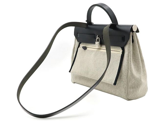 Hermès Bolsa Hermes Aile Zip PM Pegasus Pop 2WAY Preto - vista 2