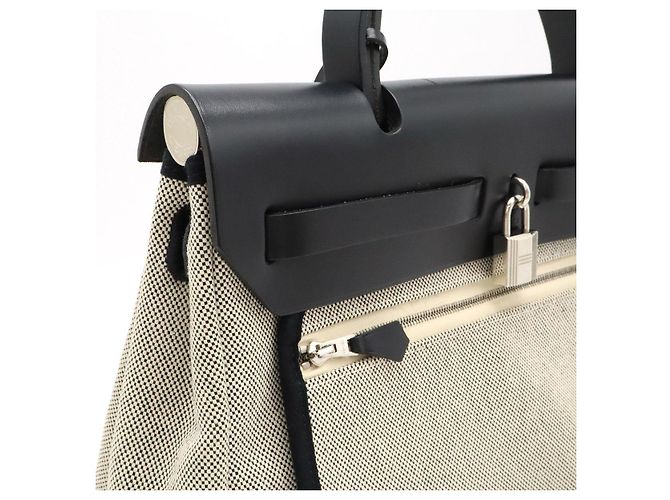 Hermès Bolsa Hermes Aile Zip PM Pegasus Pop 2WAY Preto - vista 4