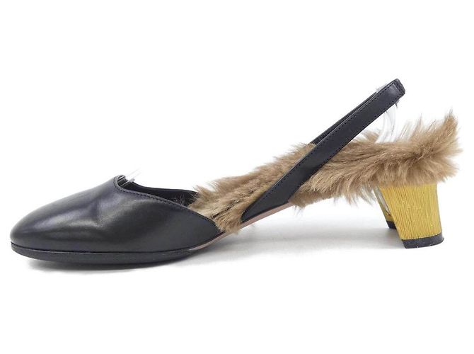 Sandali Gucci in pelle nera Nero - vista 2