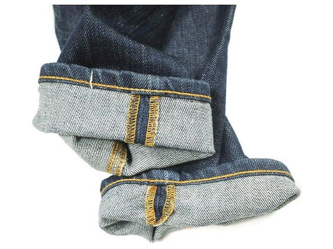 Autre Marque Pantalones de denim de algodón Nudie Jeans THIN FINN DRY STRETCH Azul - vista 7