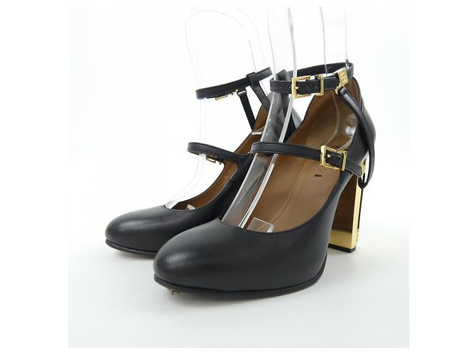 Décolleté Fendi in pelle nera Nero - vista 3