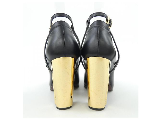 Décolleté Fendi in pelle nera Nero - vista 5