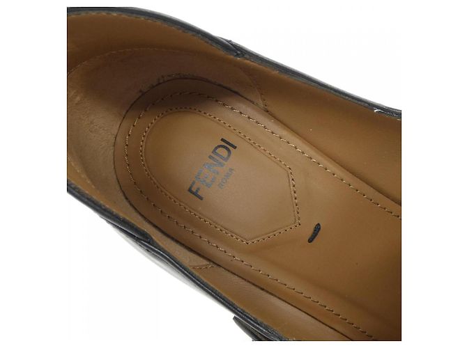 Décolleté Fendi in pelle nera Nero - vista 6
