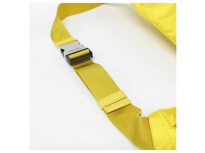Sac à épaule Prada Tessuto Viteloo Jaune - vista 5