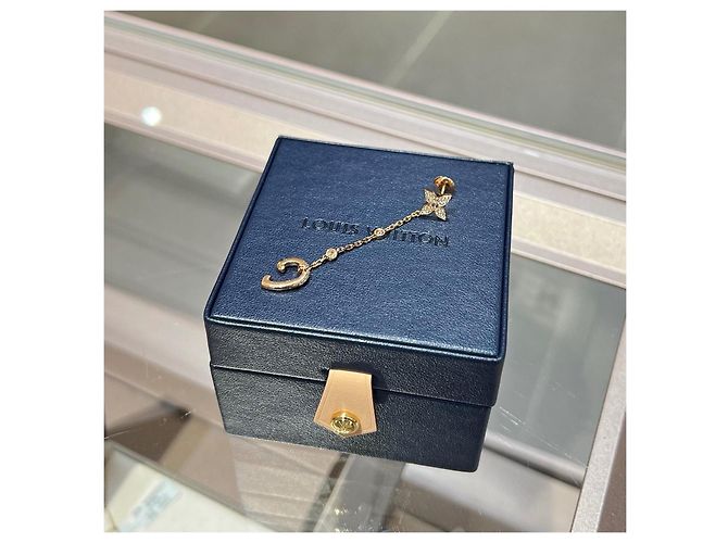 Pendientes Louis Vuitton Idylle Blossom Mono Chain Dorado - vista 3