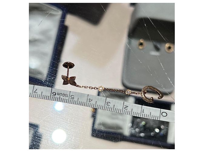 Pendientes Louis Vuitton Idylle Blossom Mono Chain Dorado - vista 5