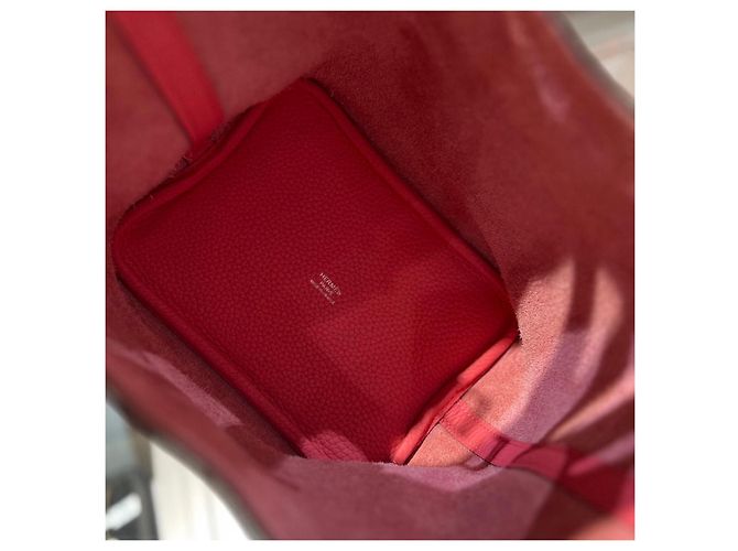 Hermès Picotin Lock 18 in pelle rosa - vista 4