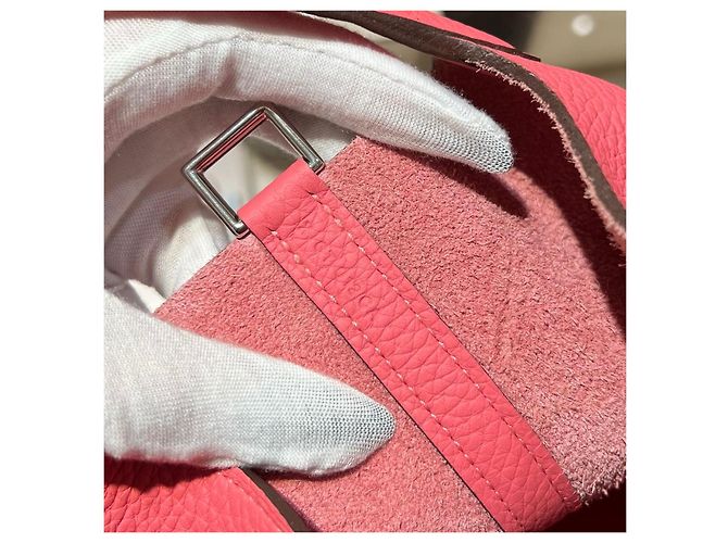 Hermès Picotin Lock 18 in pelle rosa - vista 5
