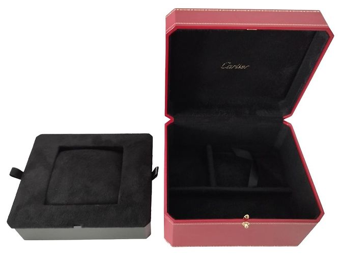 Scatola Cartier rossa per orologio e gioielli Rosso - vista 5