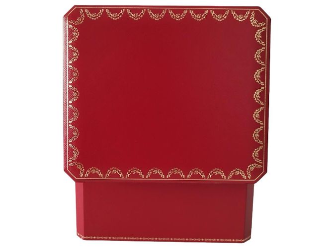 Scatola Cartier rossa per orologio e gioielli Rosso - vista 8