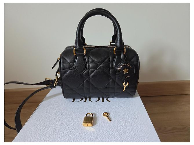 Dior Groove 20 Handtasche Schwarz Leder - Ansicht 11