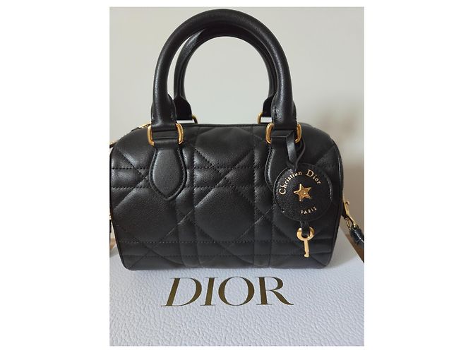 Dior Groove 20 Handtasche Schwarz Leder - Ansicht 2