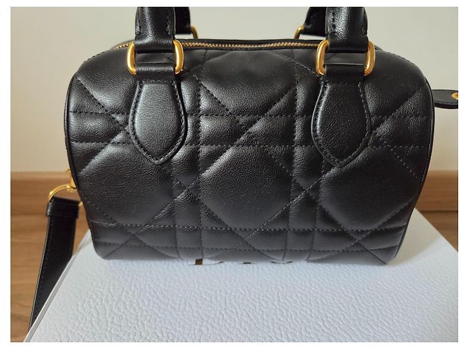 Dior Groove 20 Handtasche Schwarz Leder - Ansicht 6