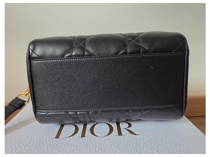 Dior Groove 20 Handtasche Schwarz Leder - Ansicht 8