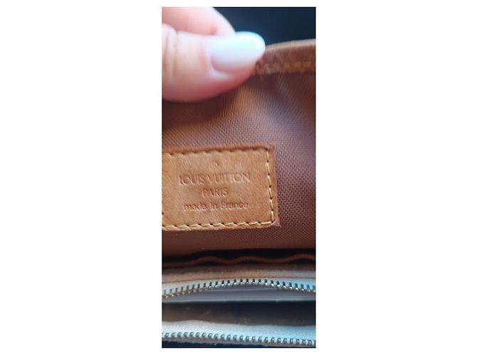 Sac à main Louis Vuitton Monogram Palermo PM Marron - vue 10