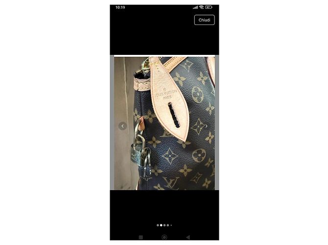 Louis Vuitton Lockit MM Monogram Canvas Handbag Brown - view 2