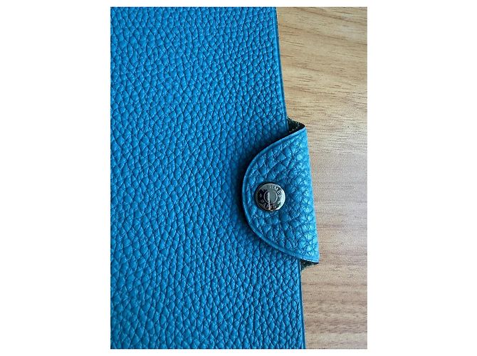 Hermès Leder-Agenda in Türkisblau - Ansicht 2