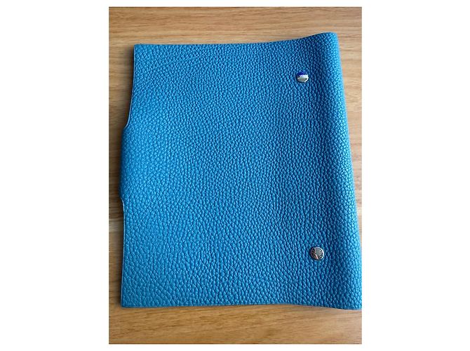 Hermès Leder-Agenda in Türkisblau - Ansicht 3