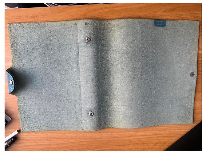 Hermès Leder-Agenda in Türkisblau - Ansicht 5