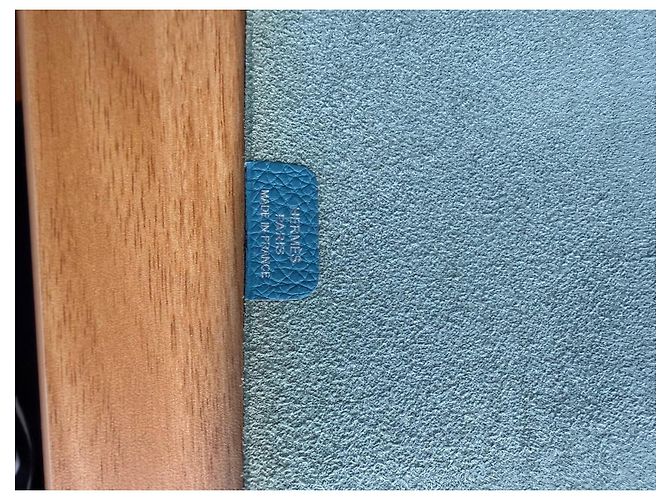 Hermès Leder-Agenda in Türkisblau - Ansicht 6
