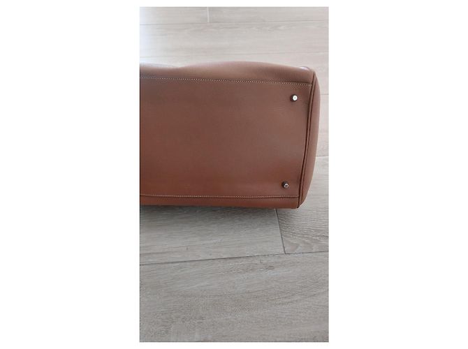 Prada Madras Cerniera Brandy Lederhandtasche Karamell - Ansicht 10