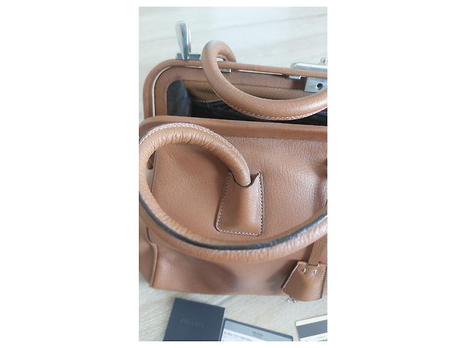 Prada Madras Cerniera Brandy Lederhandtasche Karamell - Ansicht 3