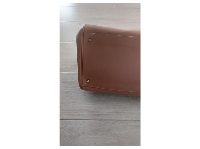 Prada Madras Cerniera Brandy Lederhandtasche Karamell - Ansicht 9