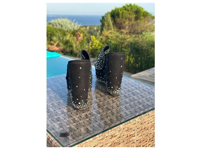 Sandales compensées Rodo à strass - vue 2
