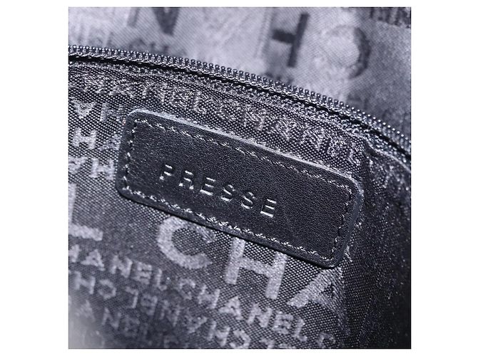 Bolsa de Ombro CHANEL Camellia Chain em Tweed Cinza com CC Prateado Auth ki6898M Marrom Prata - vista 24