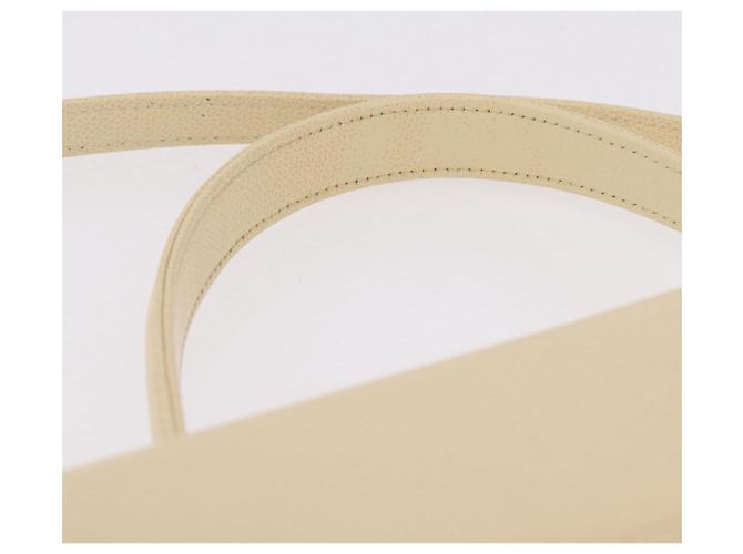 Valentino Schultertasche Leder 2way Ivory Gold Tone Auth 207681A Roh - Ansicht 14