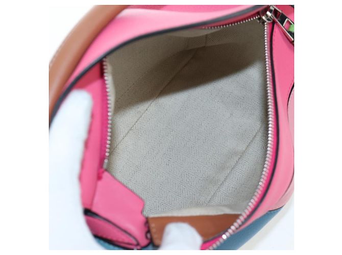 Bolsa de mão LOEWE Puzzle Bag Small em couro 2 vias multicolorida prata autêntica 206398SAM Multicor - vista 10