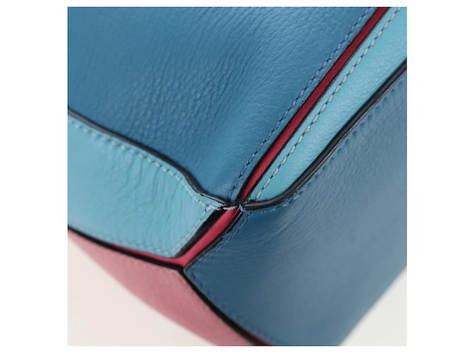 Bolsa de mão LOEWE Puzzle Bag Small em couro 2 vias multicolorida prata autêntica 206398SAM Multicor - vista 18
