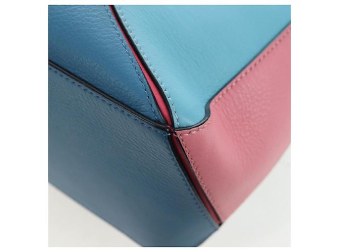 Bolsa de mão LOEWE Puzzle Bag Small em couro 2 vias multicolorida prata autêntica 206398SAM Multicor - vista 21