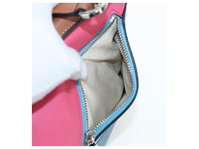 Bolsa de mão LOEWE Puzzle Bag Small em couro 2 vias multicolorida prata autêntica 206398SAM Multicor - vista 23